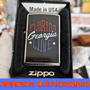 全新原装正品Zippo芝宝16年美版29053花砂佛州乔治亚边境乐队火机