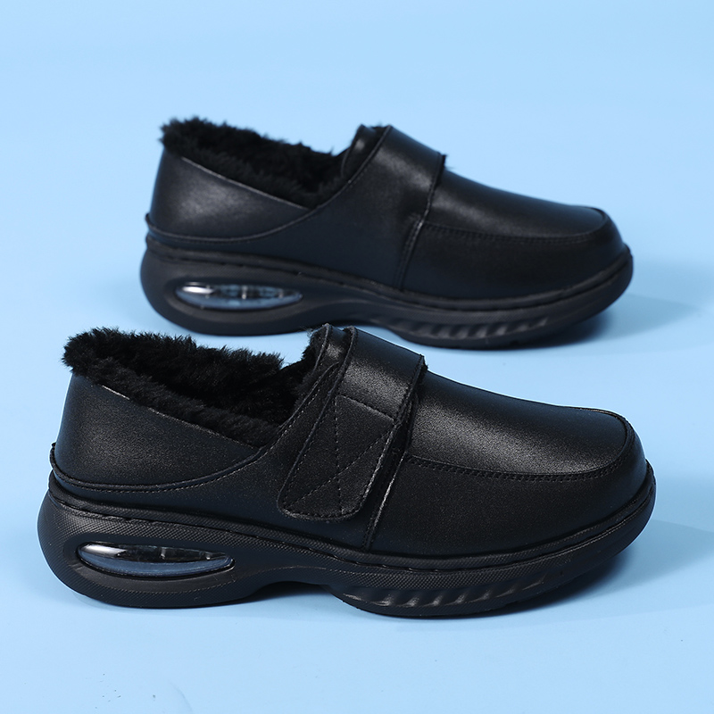 护士鞋女秋冬季加绒棉鞋