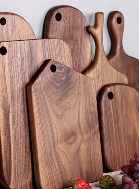 黑胡桃实木切菜板砧板披萨板整木防霉牛排面包板切水果案板原木