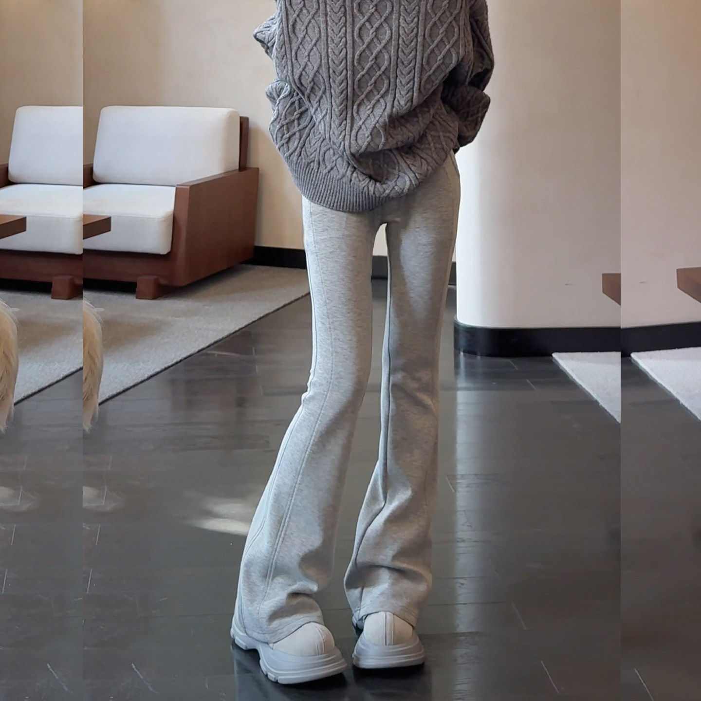 灰色孕妇裤春秋款托腹腰微喇运动卫裤冬季加绒修身长裤休闲马蹄裤,孕妇装/孕产妇用品/营养,孕妇休闲裤,淘宝优惠券,粉丝福利购,淘宝优惠卷