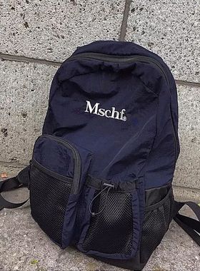 [REコンテナ]MSCHF 定制韩版字母刺绣logo口袋抽绳旅行双肩包书包
