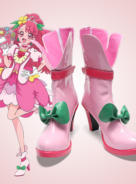 cosplay鞋子靴Healin Good 光之美少女花寺和佳cos鞋定做高跟定制