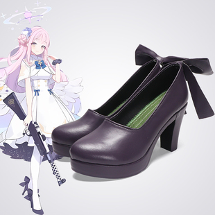 cosplay鞋碧蓝档案圣园弥香圣园末花二次元cos鞋定做高跟大码漫展