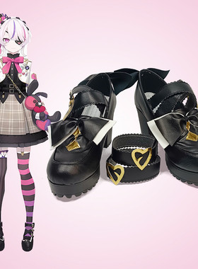 cosplay靴子Maria Marionette cos鞋定制彩虹社6期EN 虚拟Vtuber