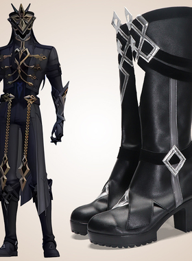 cosplay鞋原神愚人众执行官首席队长卡皮塔诺cos鞋定制二次元高跟