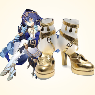 cosplay鞋子原神绮思晚星莱依拉cos鞋定做高跟动漫鞋增高来图定制