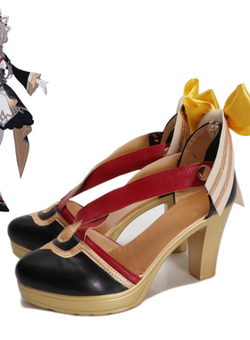 cosplay鞋原神桑多涅愚人众执行官木偶cos鞋高跟大码万圣节动漫鞋