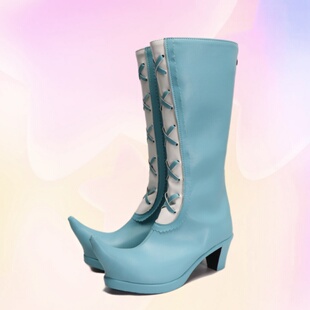 漫展cosplay鞋小魔女 doremi cos鞋高跟大码定制增高动漫鞋