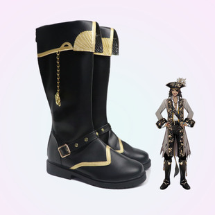 定做大码 cosplay鞋 迪士尼扭曲仙境寮Leona cos鞋 增高万圣节动漫鞋