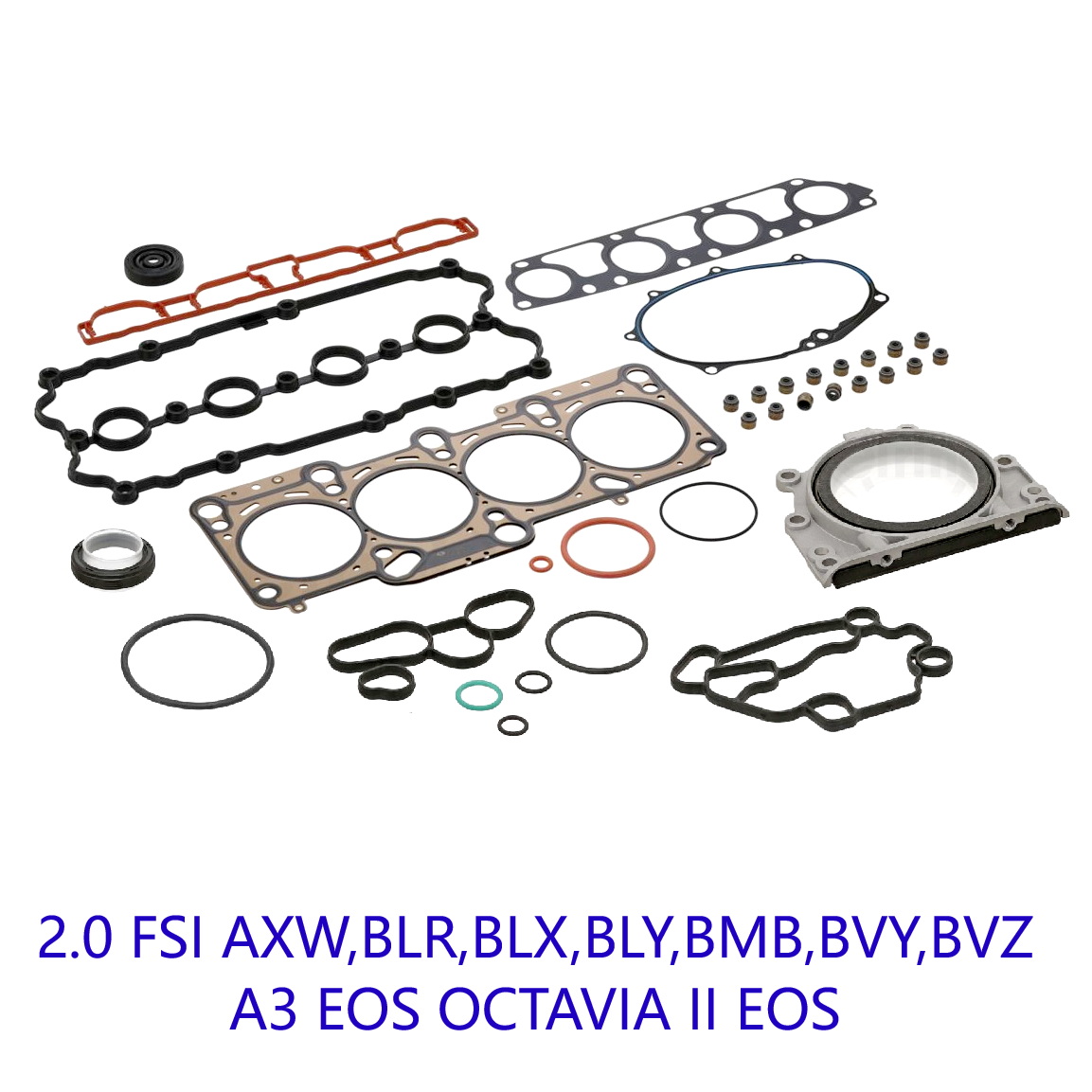 2.0 FSI 气门室盖垫缸垫油封散热器垫A3 EOS OCTAVIA AXW BLR BVZ