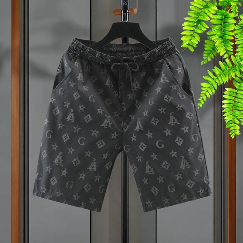 夏天穿搭短裤男夏季薄款运动沙滩裤子男士潮流居家宽松外穿五分裤