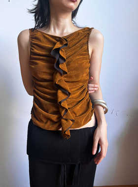 T Lonely1修身立裁拼色背心