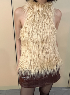 T Lonely1毛毛背心/ 推荐款