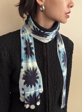 秋冬围巾 褶皱围巾 装饰有趣围巾T Lonely1