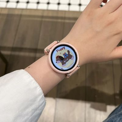 适用oppox2mini华为GT5gt4小怪兽编织gt3表带带软壳41mm表壳夏天