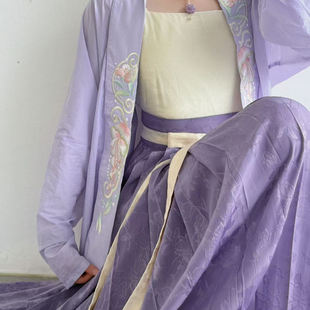 「桃花如意」宋制飞机袖绣花汉服改良防晒衣（现货）春夏upf50+