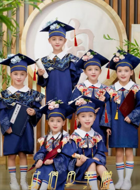 儿童博士服幼儿园学士服装毕业季