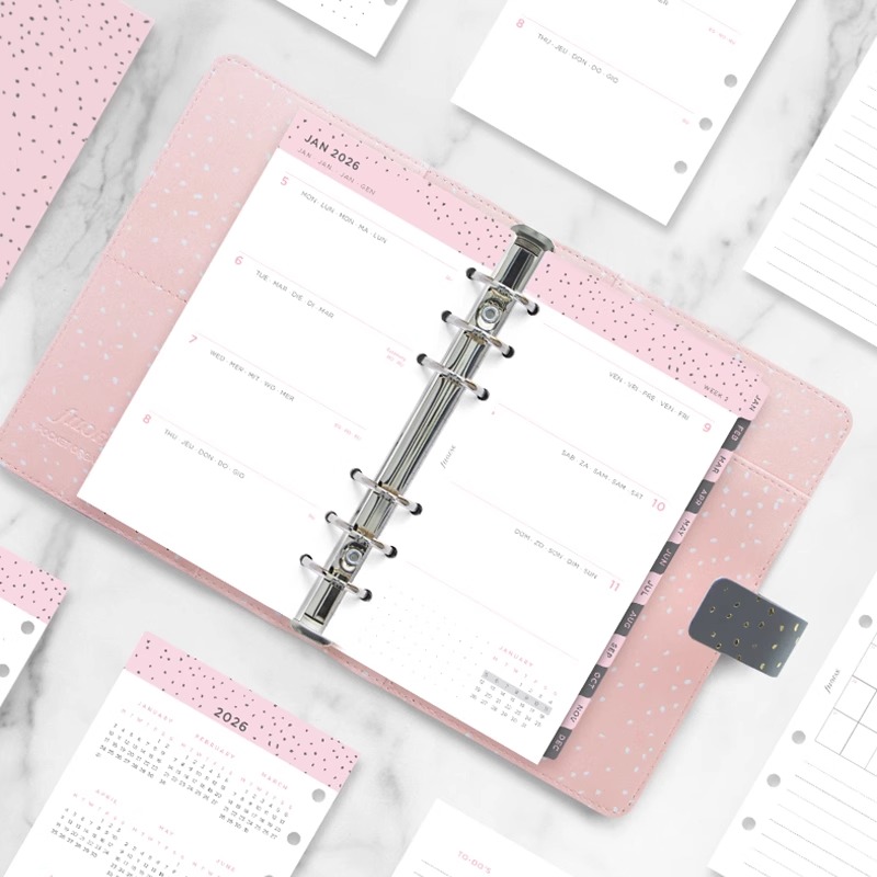 【2026年周计划印花套装】Filofax A7 A6 A5内页替芯活页本替换页