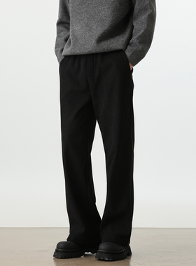 Soobaai 重磅复合奥粒绒锁温直筒休闲裤 秋冬男