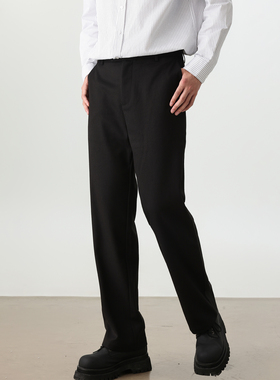 Soobaai 通勤简约直筒西装裤 挺括显腿长百搭休闲西裤