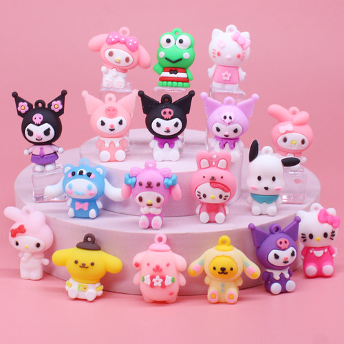 迷你三丽鸥立体小公仔钥匙扣挂件