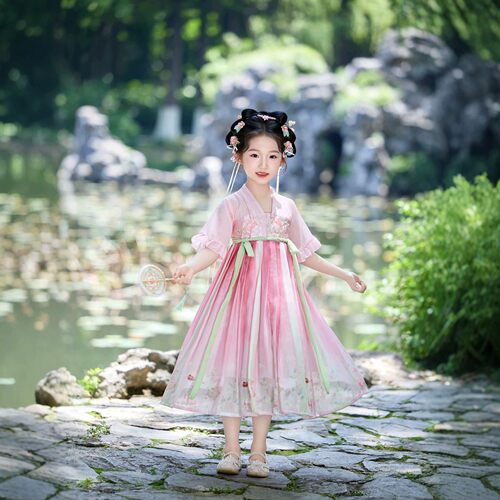 汉服女童夏季薄款公主裙