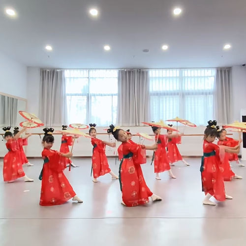 儿童惊鸿舞女童古典舞蹈服