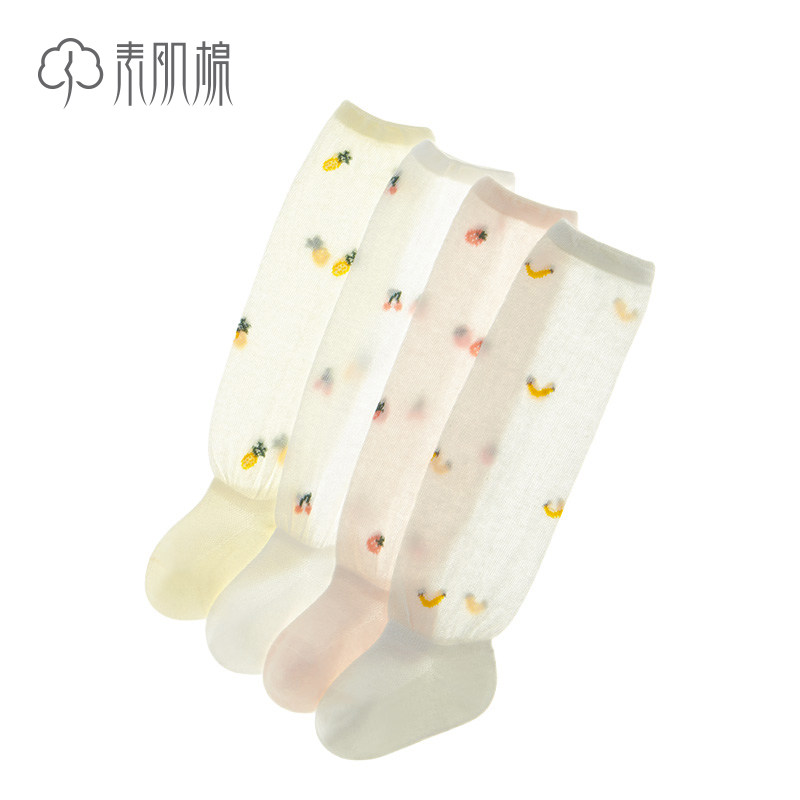 薄款防蚊春秋长袜空调袜新生婴儿长筒袜夏过膝大腿根宝宝袜子夏季