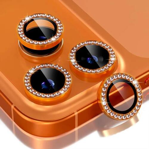 Bling Glitter Diamond Metal Frame Camera Protector For IPhon