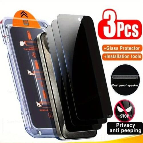 3Pcs for IPhone 17 Promax 12 13 14 Pro 16E 17Air Anti-Peepin