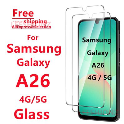 1/4Pcs Tempered Glass Film for Samsung A26 4G 5G - Mobile Ph