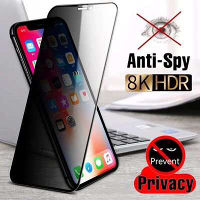 Full Cover Privacy Screen Protector For iPhone Pro Max  Plus Best K Anti-spy Glass For iPhone