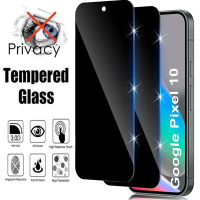 2Pcs privacy Screen Protector Glass for Google Pixel 10/10 P
