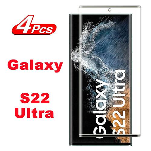 1/4Pcs 3D Screen Protector Glass For Samsung Galaxy S22 Ultr