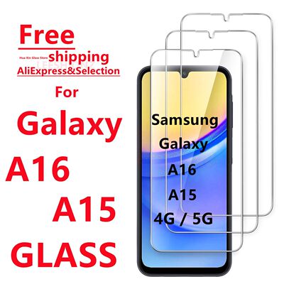 1/4Pcs Tempered Glass Film for Samsung A16 A15 4G 5G - Mobil