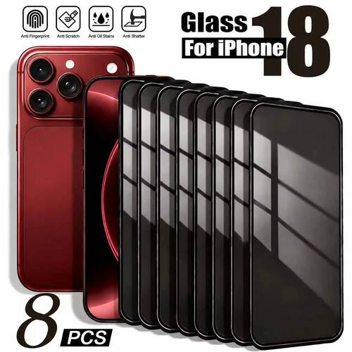 1-5Pcs Full Cover  Anti-spy Tempered Glass Private Screen Protector For iPhone 15 14 13 16 17ProMAX