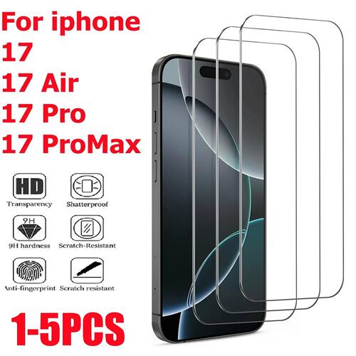 1-5PCS High-definition Tempered Glass for iPhone 17 Pro 17 P