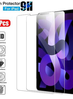 2Pcs Tempered Glass Screen Protector Cover For iPad Air 5 4 ipad 6/7 ipad pro11 ipad mini7/6 mini4/5
