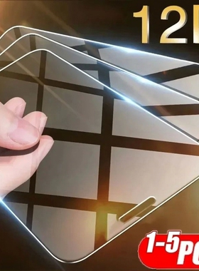 3PCS Tempered Glass Case For iPhone 15 14 13 11 Pro Max Mini Screen Protector Full Cover Glass Film