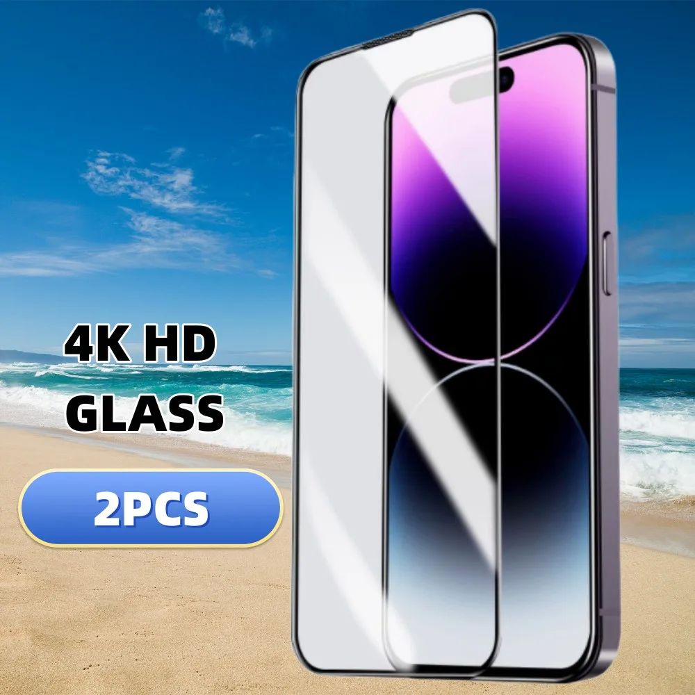 2PCS Screen Protector For iphone 16 15 14 13 12 11 Pro Max P