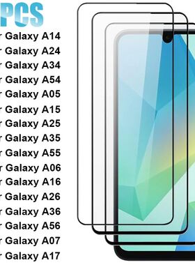 3PCS Tempered Glass For Samsung Galaxy A16 A26 A06 A36 A56 A