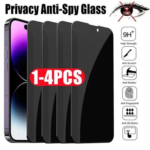 Privacy Tempered Glass for IPhone 15 14 13 12 11 16 17 Pro M