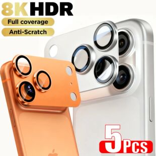Metal Tempered Glass Camera Protector for iPhone 17 Pro Max