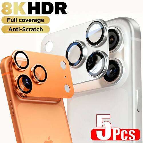 Metal Tempered Glass Camera Protector for iPhone 17 Pro Max