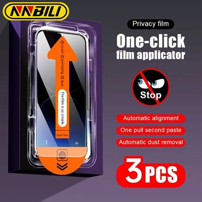 1-3Pcs Privacy Anti-Spy Screen Protector for iPhone 15 16 Ma