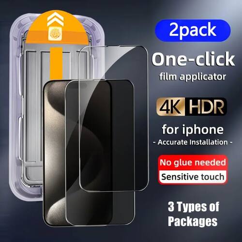 2Pcs Privacy/HD/Matte Tempered Glass for IPhone 16 15 14 13