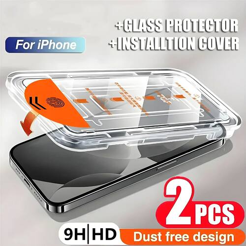 2PCS High End HD Tempered Glass For iPhone 15 14 13 12 11 16