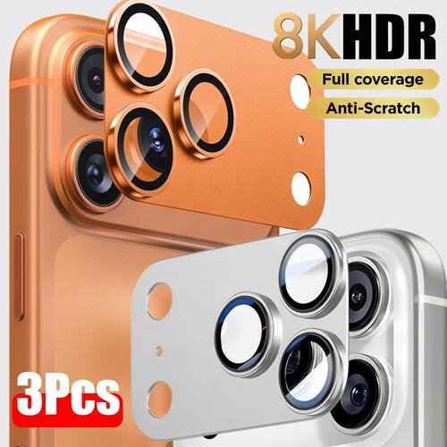 Metal Tempered Glass Camera Protector for iPhone 17 Pro Max
