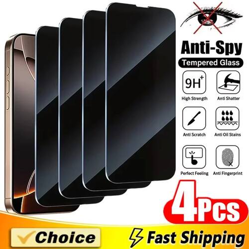 4pcs Anti Spy  Glass For Huawei P40 P30 P20 Lite Mate 30 20