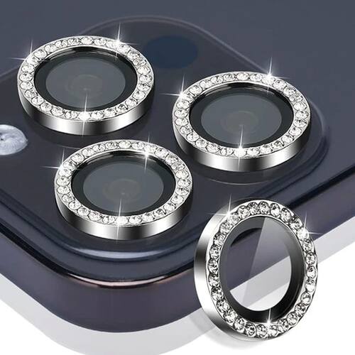 3PCS Diamond Camera Lens Protector For iPhone 15 16 Pro Max